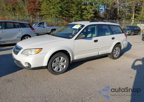 2009 Subaru Outback 2.5I z USA, uszkodzony, nr VIN 4S4BP60CX96321860